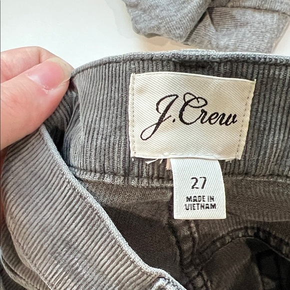 J. Crew Vintage Straight Grey Corduroy Pants Womens 27 - Picture 8 of 8